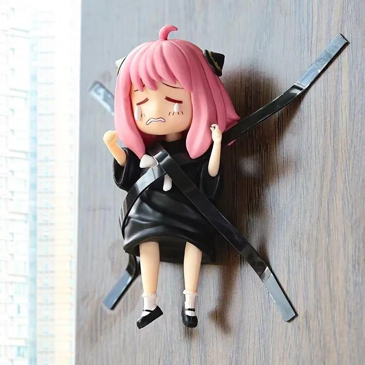 Игровой домик шпиона, милый, универсальная наклейка, Аня, плачущее лицо, кукла, украшение, модель, фигурка в коробке.