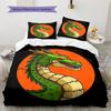 Shenron Pattern Bedding,Quilt Set Quilt Cover Pillowcase Home Birthday Gift (1 * duvet cover + 2 * pillowcase, without core)
