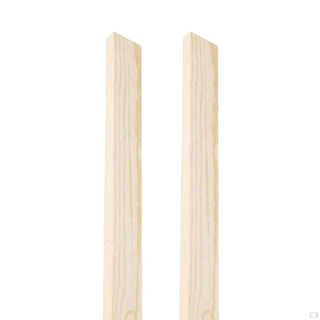 2 Pieces 40cm Wooden Rolling Pin Guides Kitchen Tools Noodles for Dough Thickness Ceramic Clay