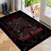 Custom Name Slayer Crystal Velvet Floor Rug Personalized Text Soft Carpet Home Decor