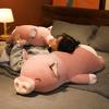 50/80cm Love Buttocks Pink Pig Stuffed Doll Lying Plush Piggy Toy Animal Soft Plushie Pillow Cushion Kids Baby Comforting Gift