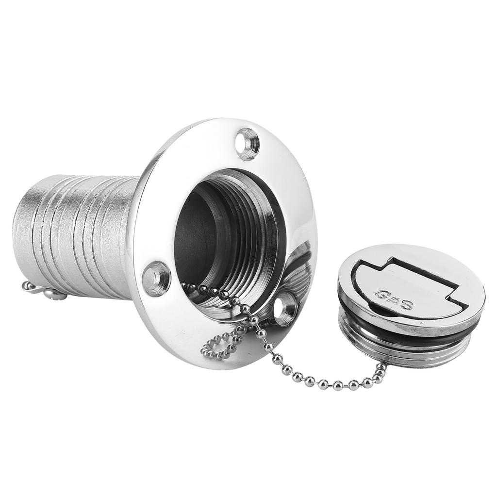 Marine Fuel Deck Fill Filler W  Keyless Lid 316 Stainless Steel Hardware for Boat Yacht Caravan38mm