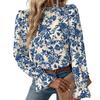 Lässige Bluse mit Spitzenbesatz, Arbeitskleidung, bequem, schönes weibliches Büro-Damenhemd, bedrucktes Top, Streetwear
