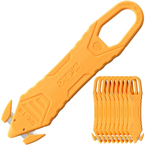 

OLFA Kaicorn Opening Cutter 238B-10P, Stainless Steel Blade, Disposable, Pack of 10