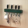 Wandmontierter Messerhalter mit Haken Bohrlos Küchenorganizer für Messer Utensilien Platzsparend Belüftet Rostfrei Multifunktionales Lagerregal