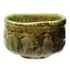 Mino Ware Matcha Bowl Gift Set In a Wooden Featuring a Glaze and Green Approximately Matcha Tea Tea and a Set of Four Seasons from Yamakatsu Mino Made