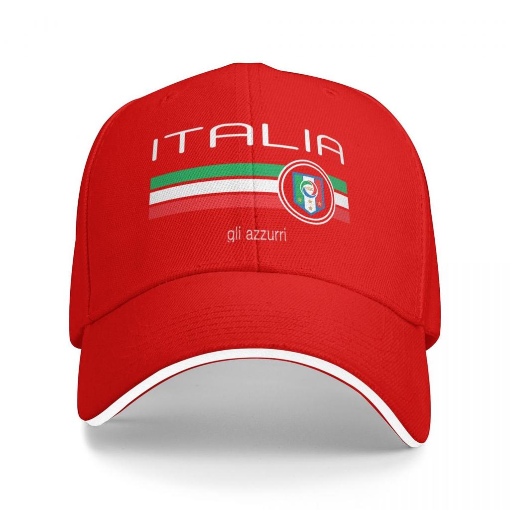 Calcio  Italia (Casa Blu) Cappellino da Baseball Taglia Grande Cappello Cappellino Sportivo Unisex Donna