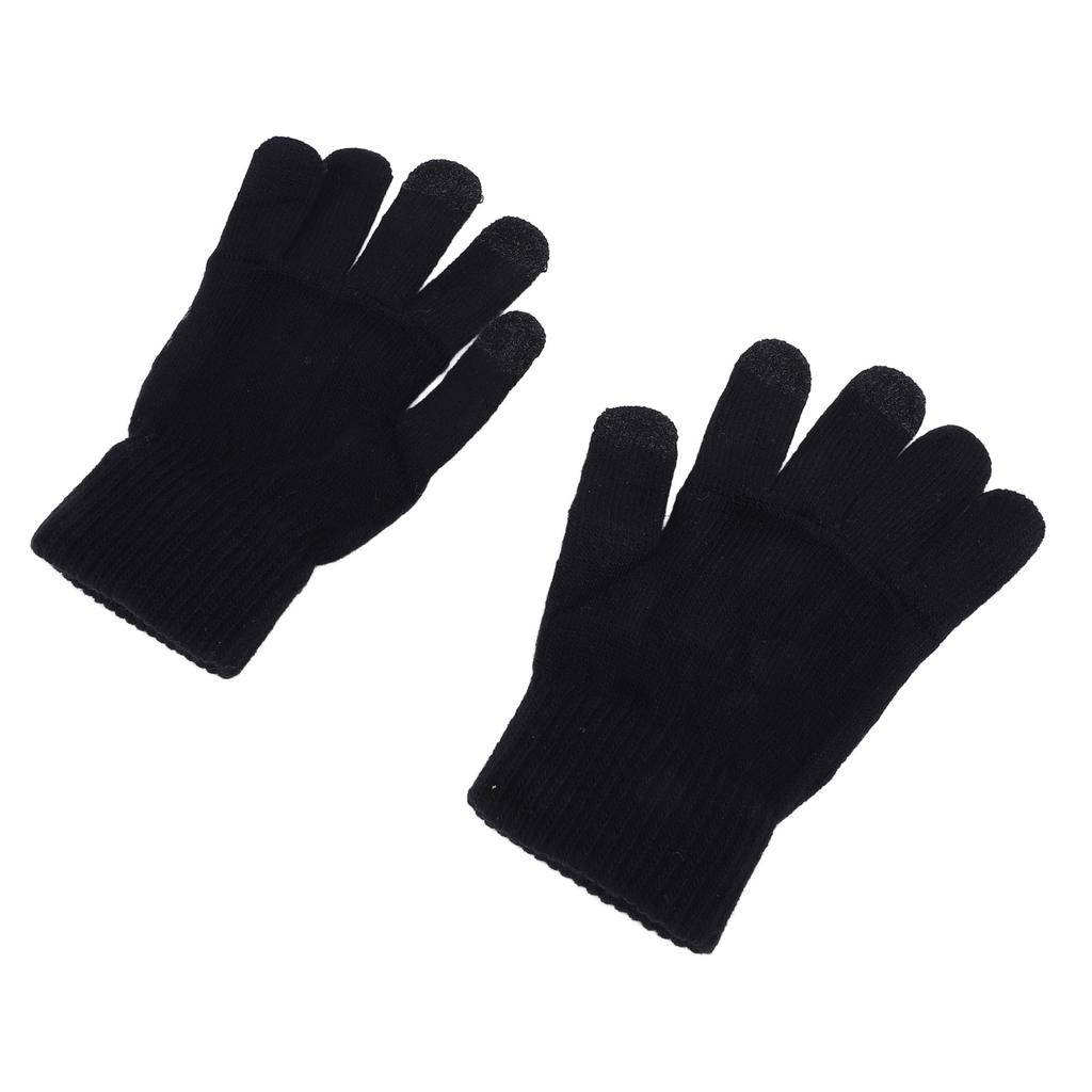 1 Pair USB Heated Gloves Winter Warm Heated Gloves Thickened Touchscreen Gloves for Office Workers a
