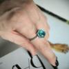 Silver Ring with Cubic Zirconia, Product Weight 3.58 G (2177203)