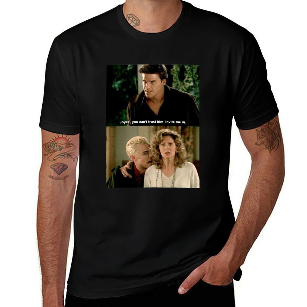 Angel And Spike Tshirt All Weather Casual Short Sleeve Tshirt