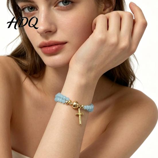 Magnetic Rosary Bracelet Closure Handmade Christian Prayer Beads Devotional Bead Lightweight Easy to Wear