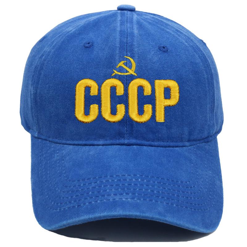 " Cccp Ussr Russian Hot Sale Style Baseball Cap Unisex Black Red Cotton Snapback Cap With Embroidery High Quality Garros Dad Hat