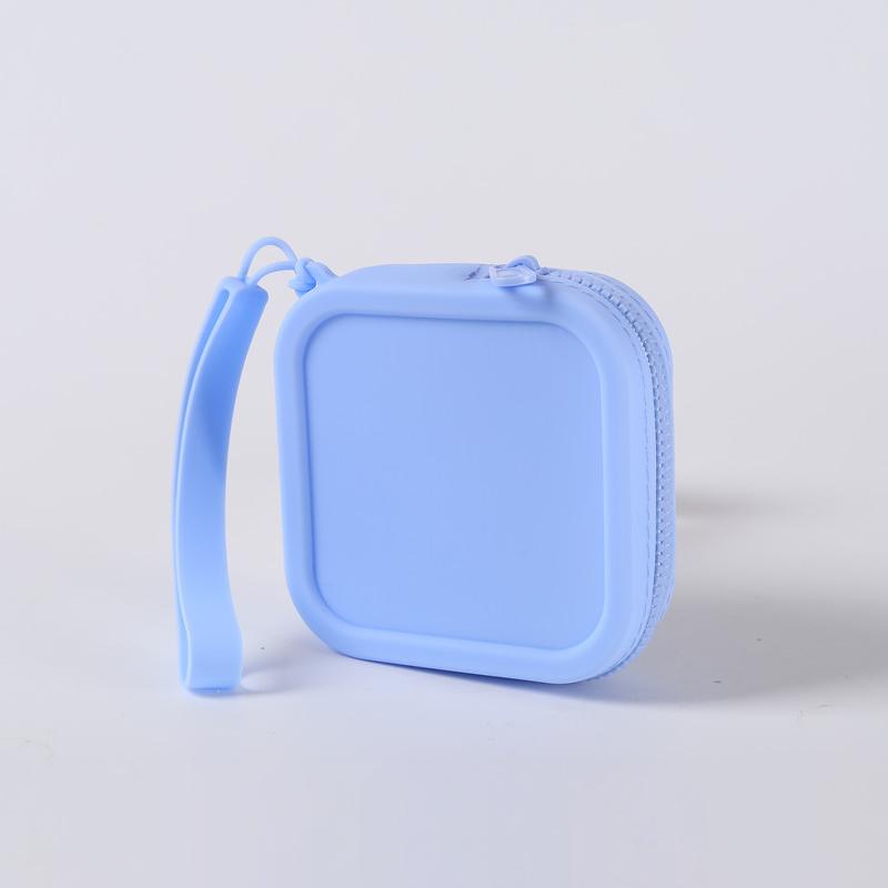 Kwadratowa silikonowa szminka kosmetyczka do przechowywania duża pojemność podróżny uchwyt na pędzle do makijażu przenośny wodoodporny organizer kosmetyczny