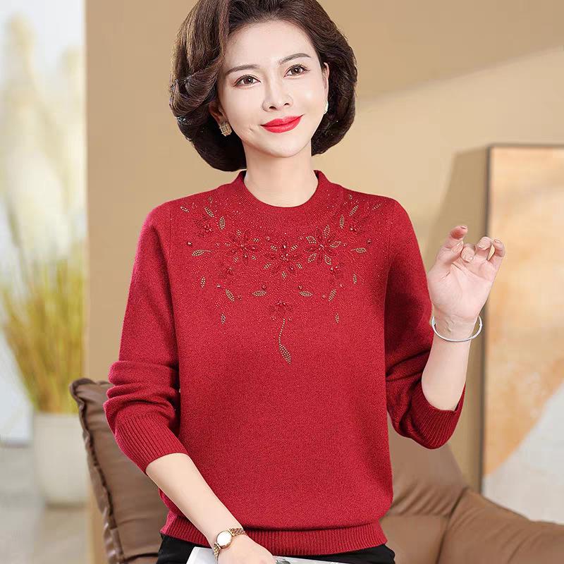 Women's Plus Velvet Thick Knit Sweater - Warm & Stylish Base Layer for Autumn/Winter