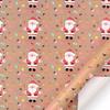 Gift wrapping paper Vintage yellow kraft paper wrapping paper Christmas gift box DIY wrapping paper-6pcs 50*70CM