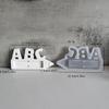 Abc Letter Gift Holder Silicone Mold For School Season Cash Chocolate Gift Decoration Gypsum Drip Mold