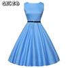 Fashion Summer Spring Sleeveless O-Neck Casual Dresses