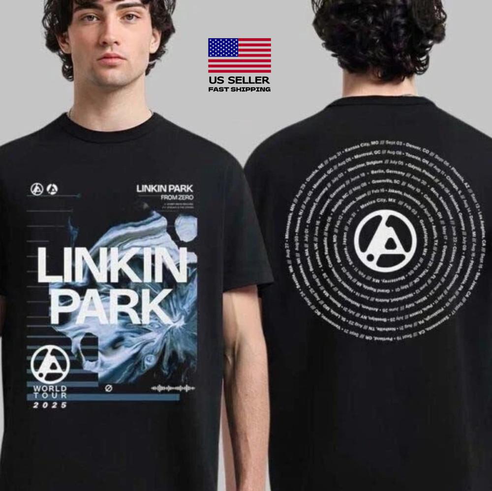 New Hot Linkin Park 2025 From Zero World Tour T Shirt All Size Unisex T-Shirt