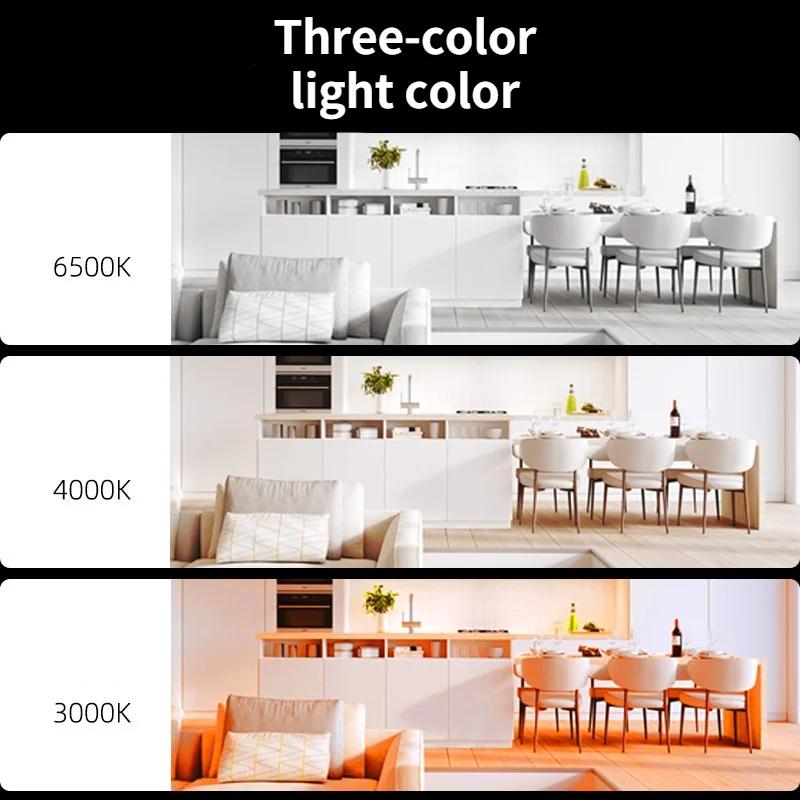Surface Mounted Downlight LED Indoor Lighting Small Ceiling Light Round Living Room Spotlight Three-color Ultra-thin Downlight