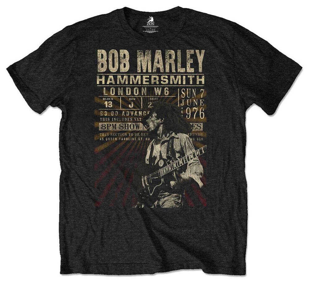 

Черная эко-футболка унисекс Bob Marley Hammersmith 76