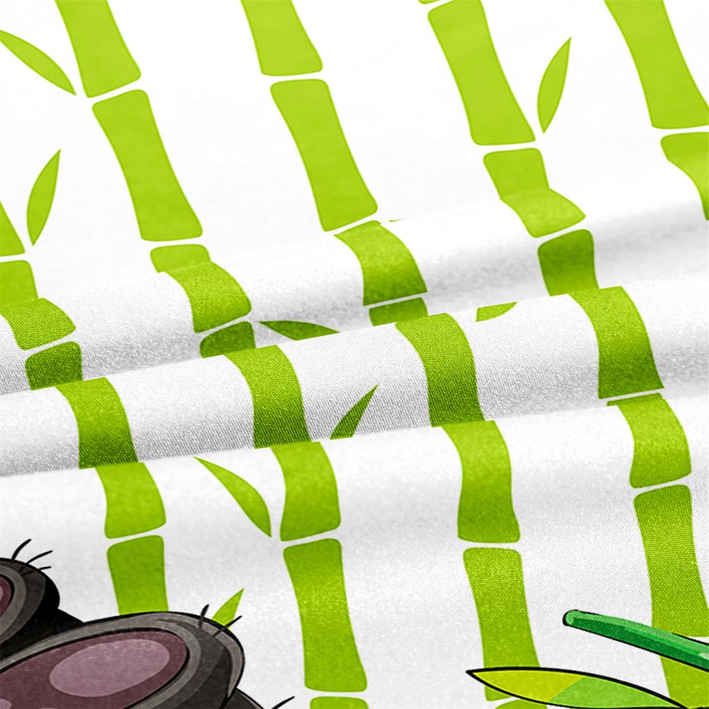 Children'S Cartoon Animal Panda Dog Toy Car Bedding 3D Digital Printing Three-Piece Set