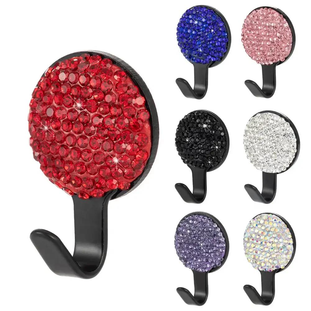 

Rhinestone Interior Hook Car Seat Back Hook Hanger Universal Bling Diamond Vehicle Auto Headrest Storage Holder Car Accessories