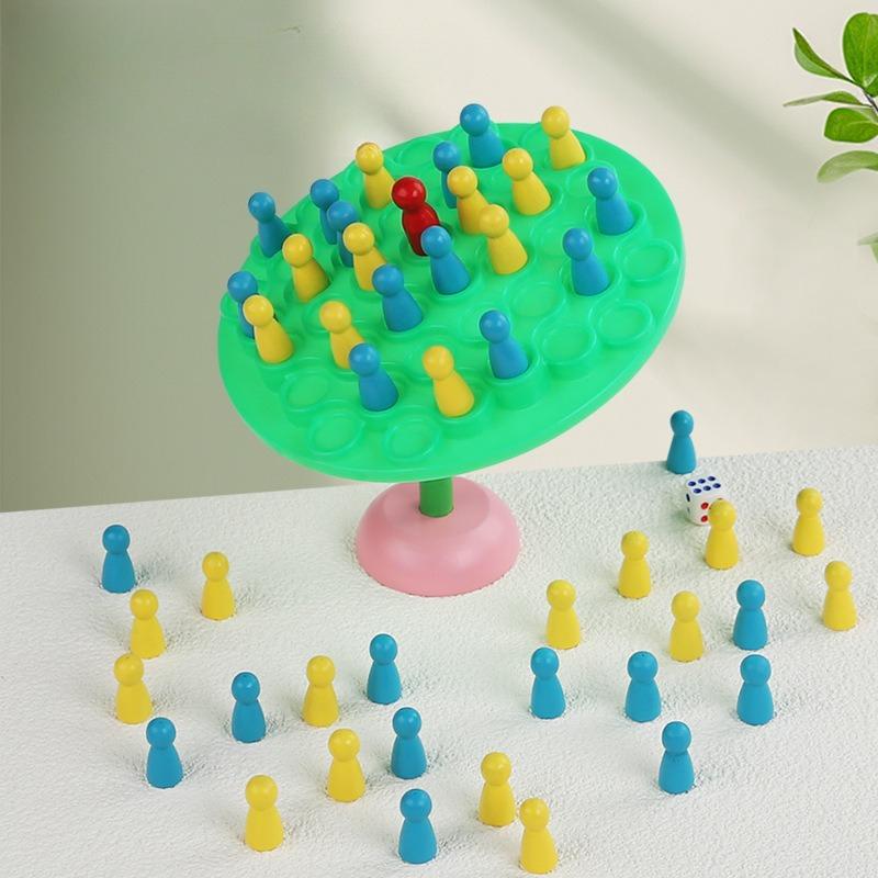 Wooden Beads Balance Tree Game, Chopsticks Hand-Eye Coordination Concentration Training Puzzle Wooden Toy