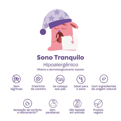 Shampoo Infantil 210ml Sono Tranquilo,