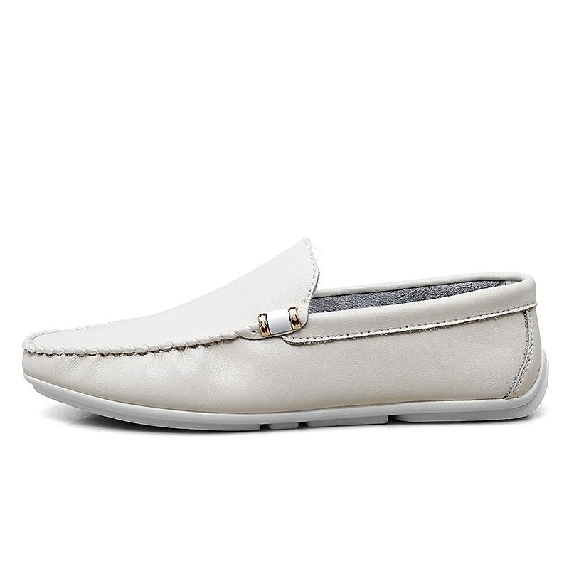 Loafers Men Leather Shoes Fashion Drive Shoes Man Moccasins Comfy Slip-On Cowboy Botas Shoes Italian Shoes Casual Flats Footwear