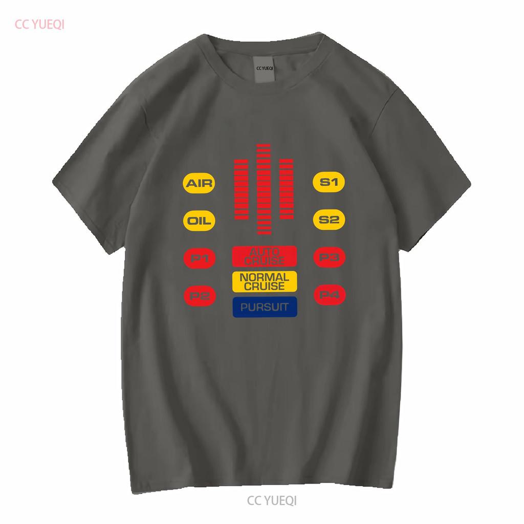 Kitt Cockpit Michael Knight Hasselhoff Fahrer LED 80er Kult Trans Am T-Shirt Vintage Gewaschenes Oberteil für den Alltag Lässig
