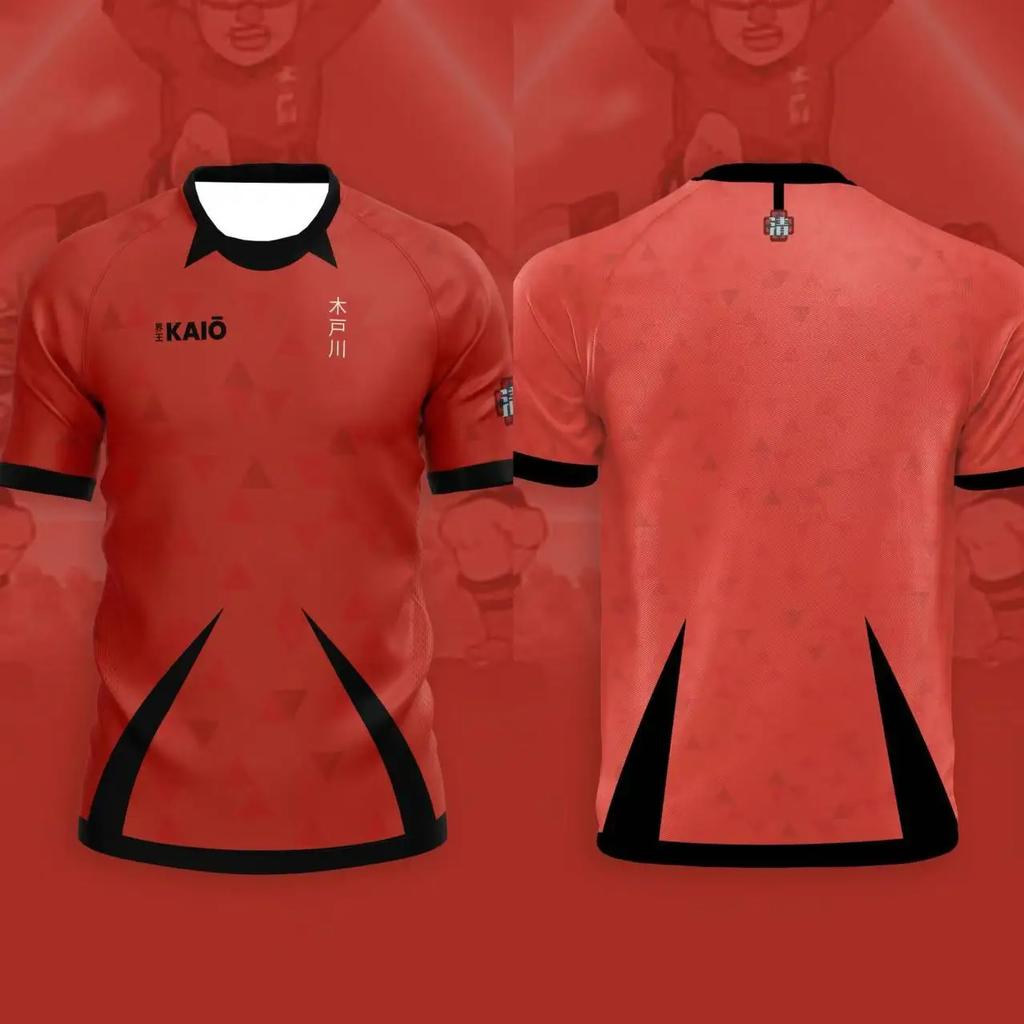 Japan Soccer Anime Jersey Inazuma Eleven Kaio Boys Girls Clothes Sports Casual Breathable Quick-Drying Oversized Daily Training