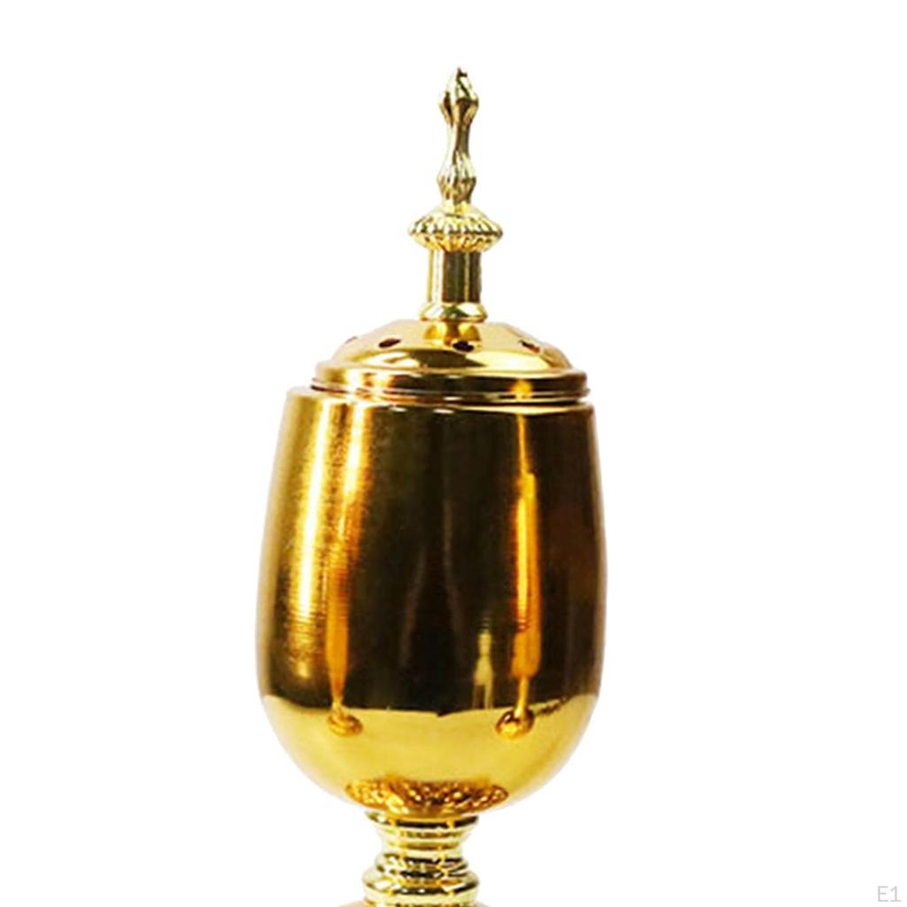 Burner Gold-plated Censer Cone Holder Ornaments Crafts Decor