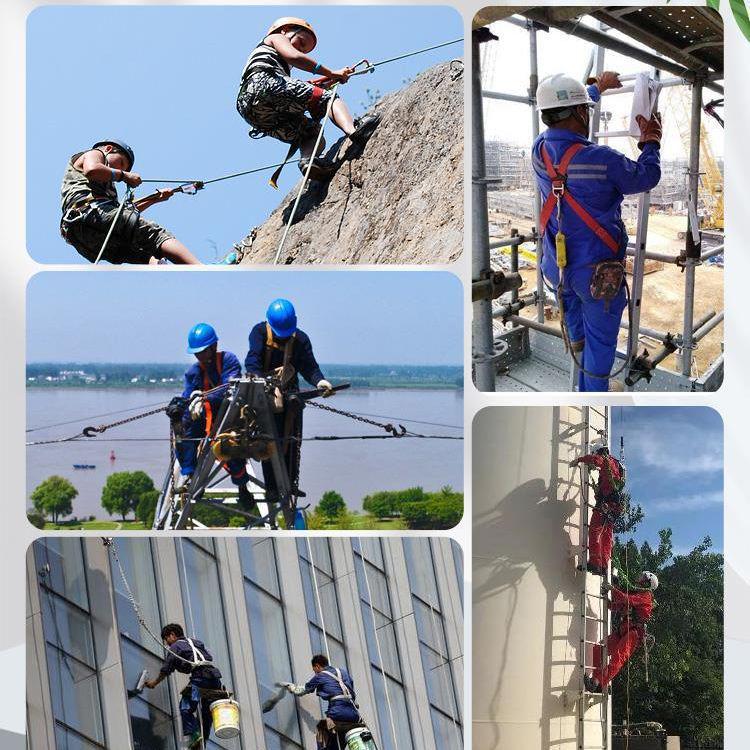 Retractable Elastic Safety Lanyard for High-Altitude Work