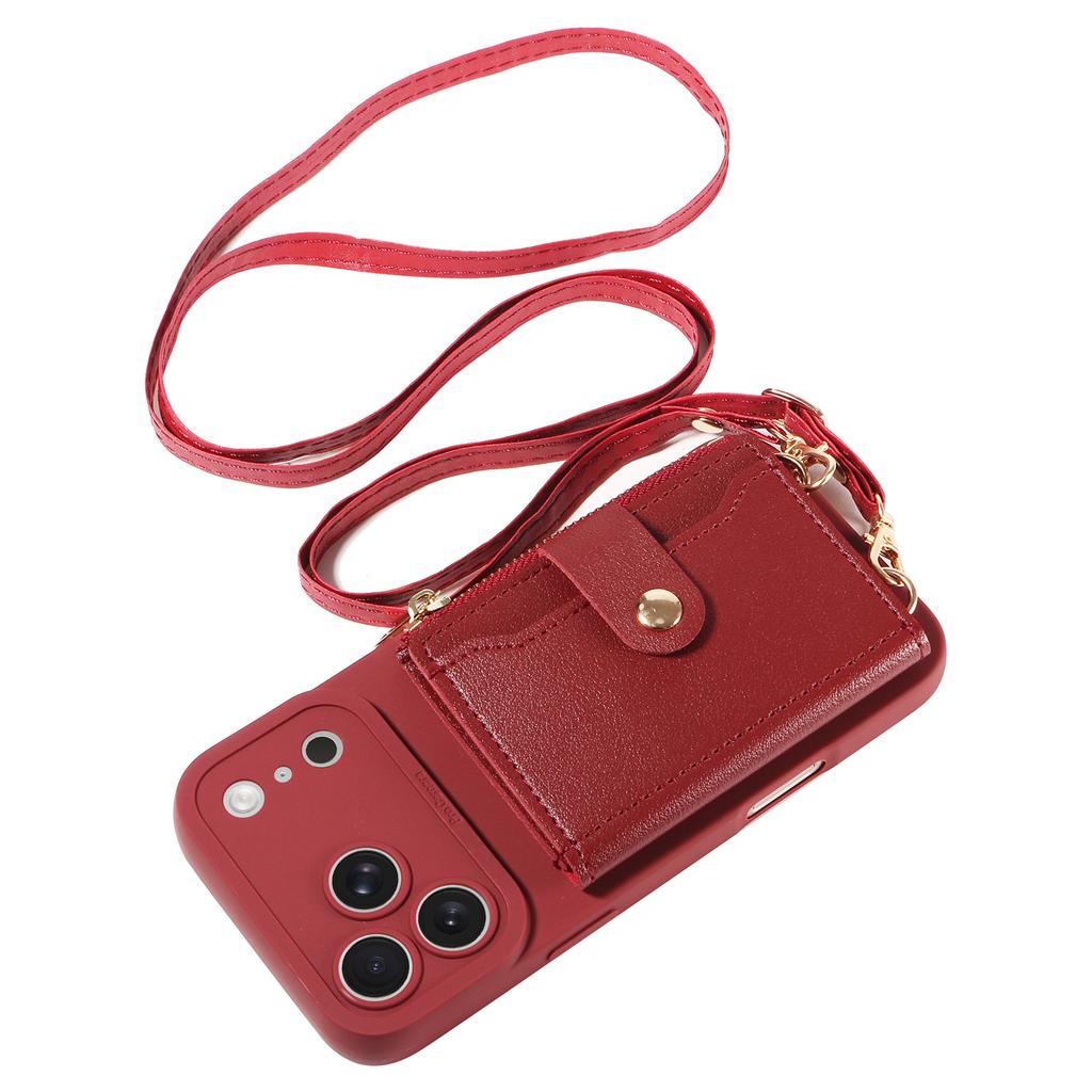 Faux Leather Phone Case for IPhone 17 16 15 14 13 12 X XS XR 11 E Pro Max Plus Mini Card Bag Built-in Bracket & Makeup Mirror