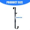 Pack of 2 Easy Install Decorative Hooks with Height Control for Various Uses HX6C