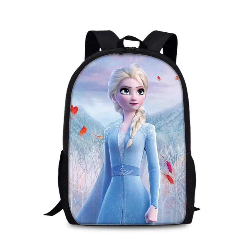 Frozen Childrens Cartoon Backpack With Lightweight Nylon Material For School And Daily Use