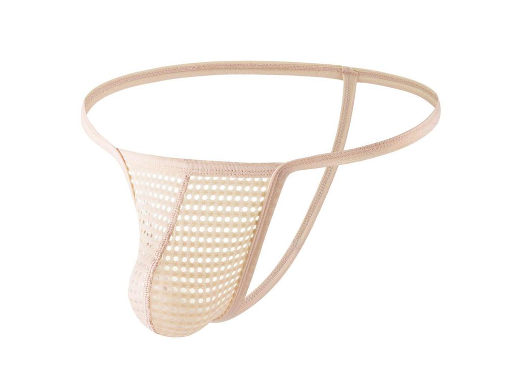 String taille basse en maille pour homme, sous-vêtement sexy et respirant pour les soirées en boîte - E108