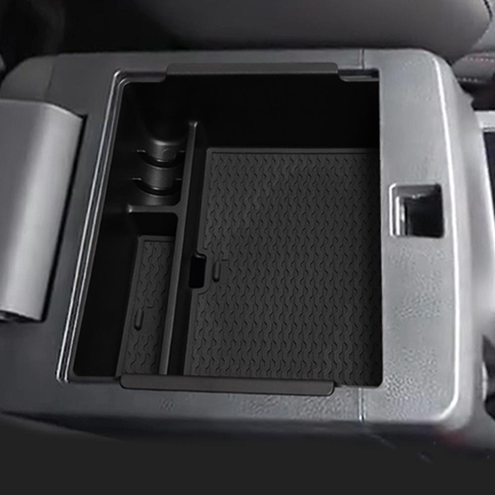 For Mitsubishi Triton L200 2024 2025 2026 Armrest Storage Box Center Console Organizer Tray Tidying Case Interior Accessories