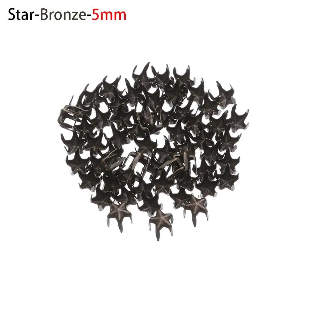 50Pcs Doll Buttons Metal Round Star Rivet Claw Nail Buckles For 1/6 Doll Clothes Decoration Sewing Bags Shoes Accessories