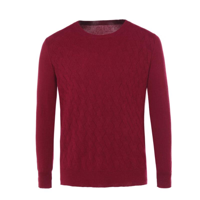 G·TENNA Men's Round Neck Cashmere Pullover Sweater MHGHCR-N18