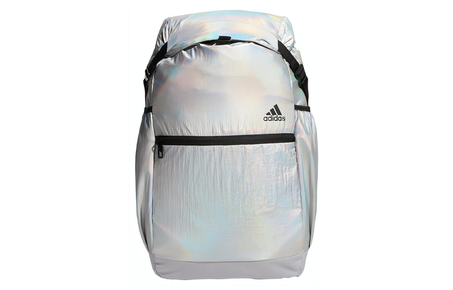 Adidas YG FLAP BP Recycled Polyamide Backpack Regular Unisex Light Silver HP1493