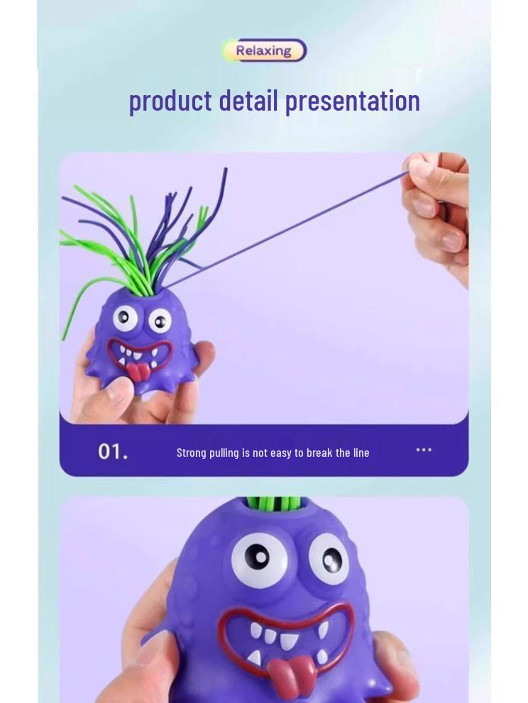 Free Shipping: Squeezing Cyclops Monster Toy - Screaming Stress Relief