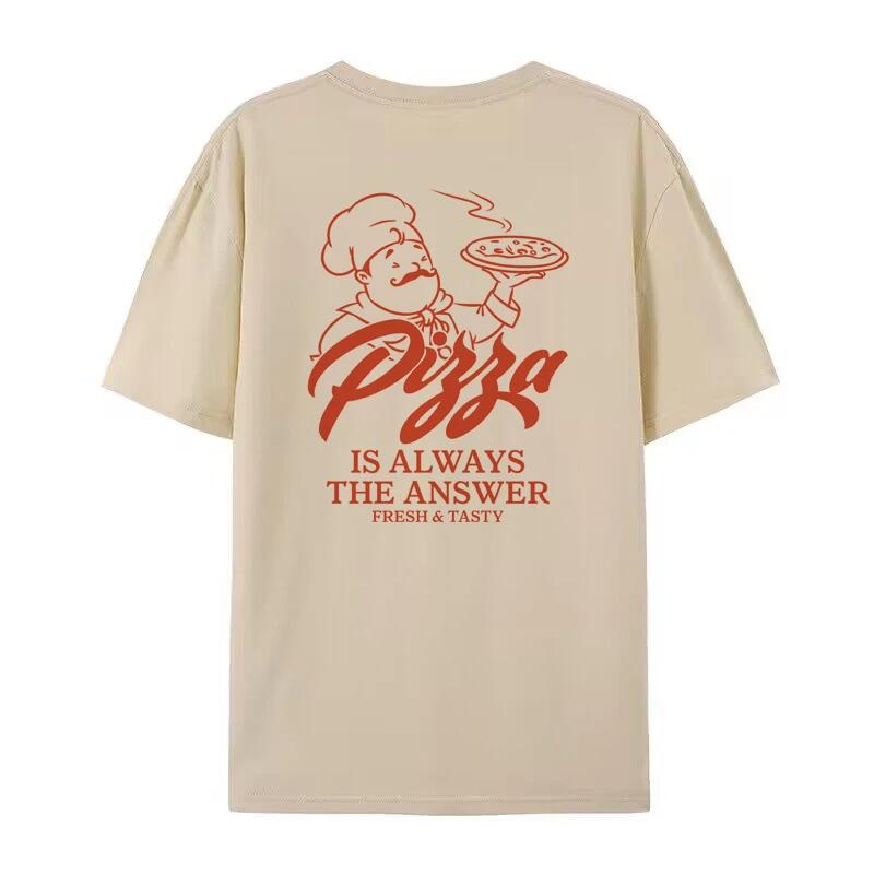 Women Retro Style Pizza Funny Tshirts Cute Foodie Pizza Lover T Shirt Summer Fashion Vintage Streetwear Tops Unisex Clothing