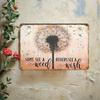 Metal Poster Dandelion Butterfly Wall Art Vintage Home Decor Garden Tin Sign