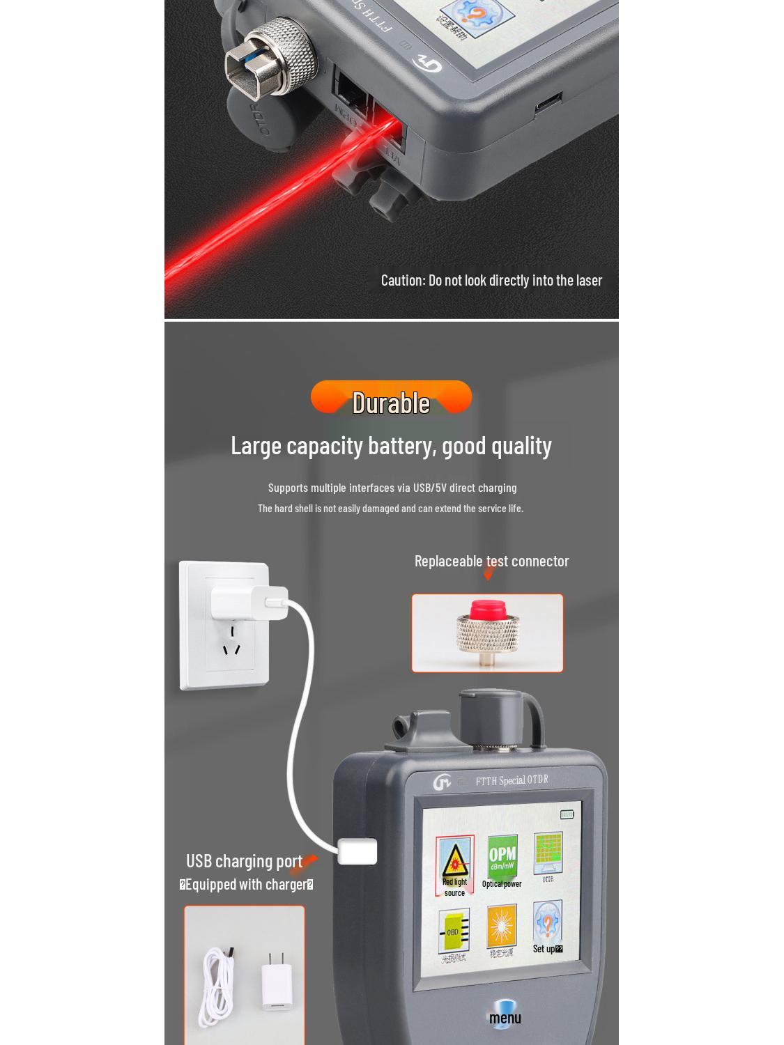 

High-Precision OTDR Fiber Tester: 4-in-1 Multifunctional Tool for Fault Detection and Maintenance Default Option