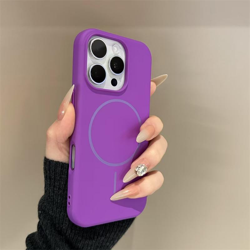 For Magsafe Wireless Charge Magnetic Case for iPhone 16 15 14 Plus 13 12 11 Pro Max Matte Soft TPU Brand Original Cover