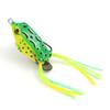 1Pc 10G 3D Eyes Frog Lure Soft Tube Bait Plastic Fishing Lure With Fishing Hooks