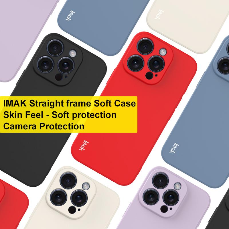 IMAK UC-4 Series for iPhone 15 Pro Max TPU Case Straight Edge Mobile Phone Cover
