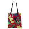 Abstract Art Print Shopping Bags Women Folding Reusable Customize Tote Shoulder Bag Canvas Casual Groceries Handbags 2022
