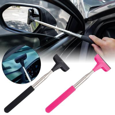 Auto Rückspiegel Scheibenwischer Teleskopischer Auto Spiegel Abzieher Spiegel Beschlag Griff Glasreiniger Autowerkzeug 98cm Reiniger Lang Reinigen K1O8
